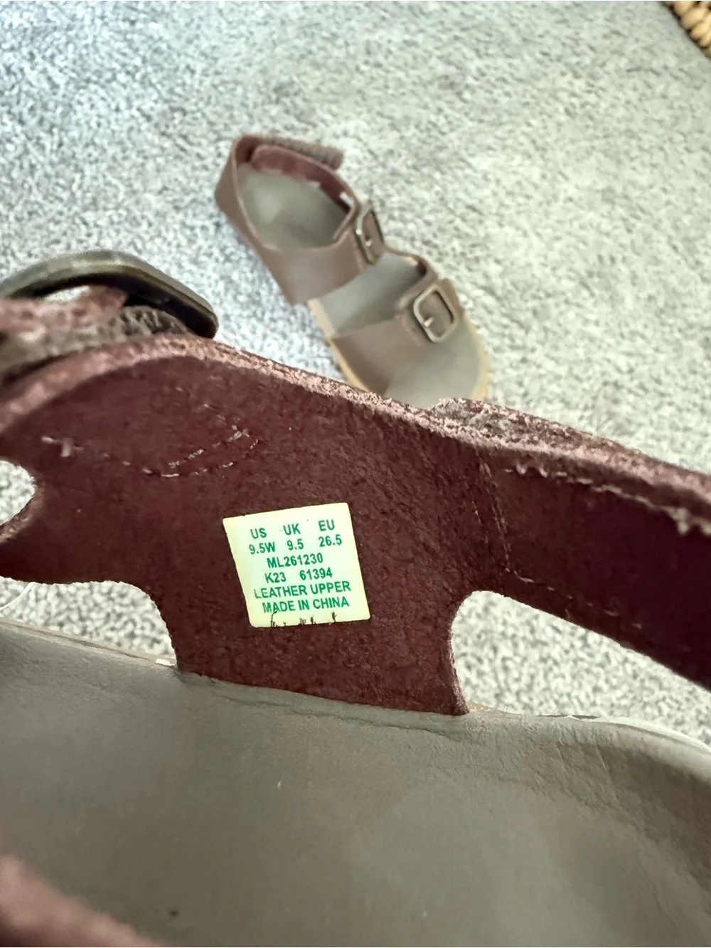 Merrell Brown Kids Double-Buckle Sandals